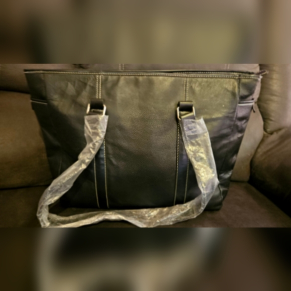 BENTLEY Large Black Leather tote bag - Picture 6 of 15